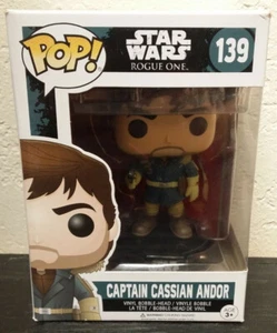 NEW Funko POP! Star Wars Rogue One CAPTAIN CASSIAN ANDOR #139 Vinyl Bobble-Head - Picture 1 of 3