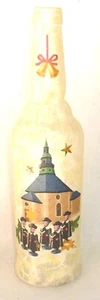 DIY ★ Leuchtflasche ★ beleuchtete Flasche ★ WEIHNACHT ★ KORINTHE CHOR ★ 30cm - Picture 1 of 1