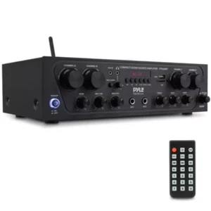 Pyle PTA42BT 500W Karaoke Bluetooth Amplifier 4 Chan. Receiver w/ USB/FM/SD/Aux - Picture 1 of 1