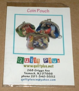 Quilt Plus "Coin Pouch" Quilt Patterns - 3 Size Templates NIP - Picture 1 of 2