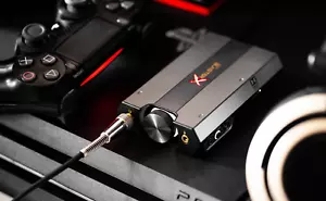 7.1 HD SOUND BLASTER X G6 32BIT GAMING DAC USB PC PS5 EXTERNAL SOUNDCARD BI-AMP - Picture 1 of 7