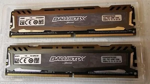 Micron Ballistix Sport 8GB (2x4GB) DDR4 2400MHz RAM BLS4G4D240FSB.8FBD! Read!! - Picture 1 of 2