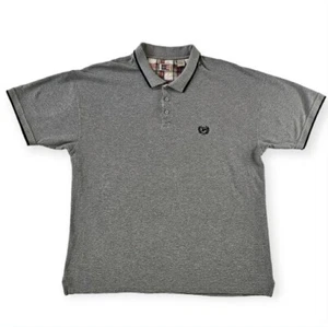 Vintage Phat Farm Mens Polo Shirt Size 3XL Gray 90s Hip Hop Streetwear - Picture 1 of 9