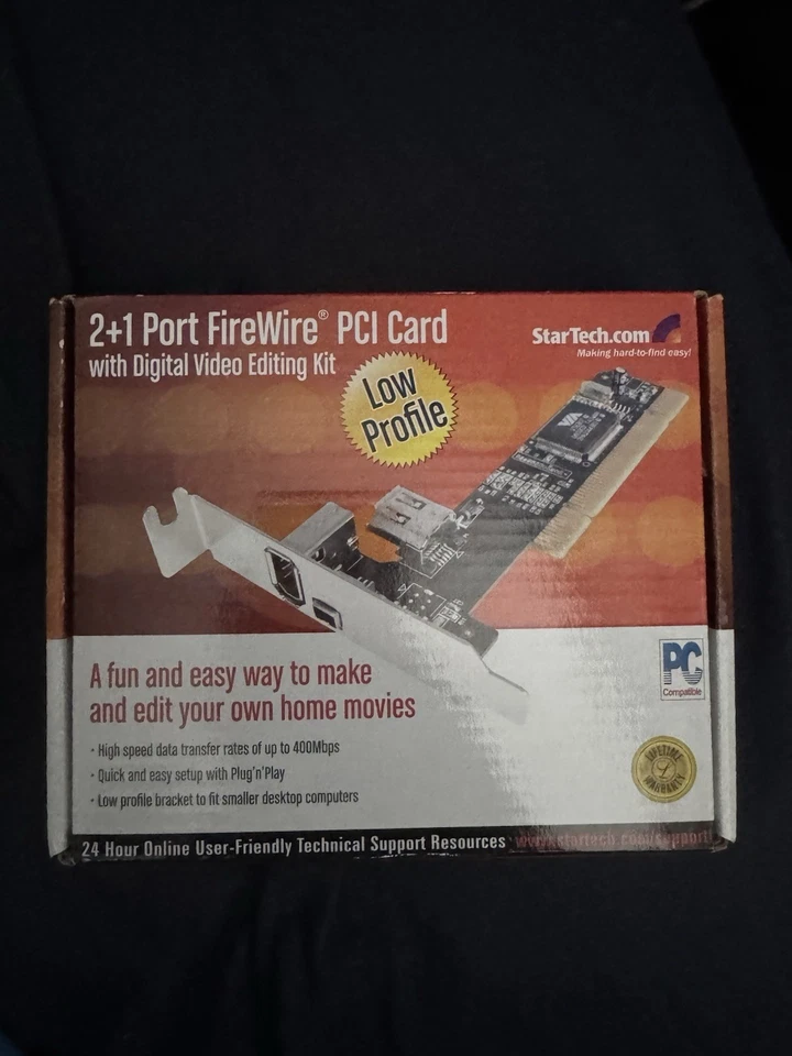 2+1 Port Firewire PCI Card With Digital Video Editing Kit  - Image 1 of 3