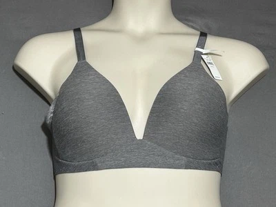 Aerie Pullover Bralette 36D Heather Gray Wireless Lightly Lined  - Image 1 of 4