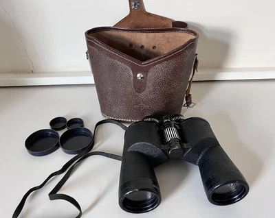 Swift Newport 10x50 Binoculars Model 825 Extra Wide Field + Case Caps Vintage  - Image 1 of 4