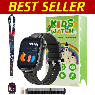 Lightweight 4G Smartwatch for Kids - Two-Way Calling & Emergency SOS Feature - Image 1 of 4
