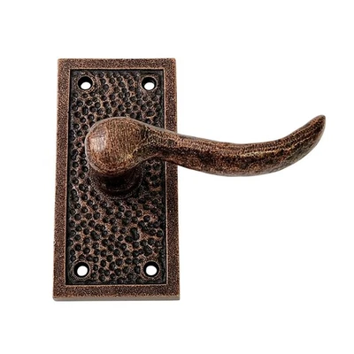 Signature Hardware 444541 Traeger Solid Bronze Left Hand Single Dummy Door Lever - Image 1 of 4