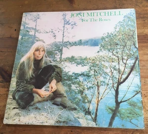 JONI MITCHELL - For The Roses. Rare Garrod edition Vinyl LP. VG+/VG+/EX Offers? - Picture 1 of 15