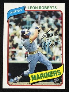 1980 Topps #507 Leon Roberts Seattle Mariners Vintage MLB Baseball Card - Picture 1 of 2