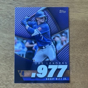2025 Topps Series 2 - Ops Best Bobby Witt Jr. #OPS-4 - Picture 1 of 2