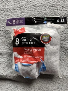 Hanes Cushion Low Cut Socks Mens Size 6-12 Odor Protection 8 Pair Pack - Picture 1 of 5