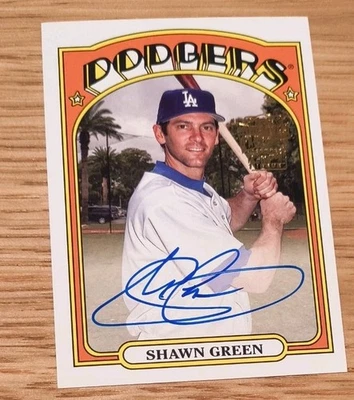 Autógrafos favoritos de los fanáticos de los archivos Topps 2023 Shawn Green Auto Dodgers Foto 1 de 2