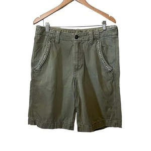 American Eagle Shorts Mens Olive Longer Length Bermuda Golf Casual Work Beach 32 - Picture 1 of 7