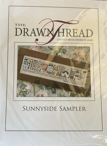The Drawn Thread Sunnyside Sampler Cross Stitch Pattern Thread Linen Inc New - Picture 1 of 2