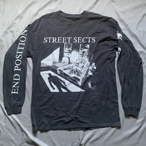 Street Sects End Position schwarzes Langarm-T-Shirt Erwachsene Größe Medium ohne Etikett - Bild 1 von 4