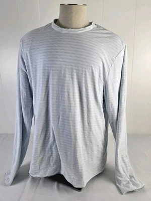 James Perse Standard Shadow Stripe Raglan Long Sleeve Crew Shirt Men's Size 5 - Image 1 of 4