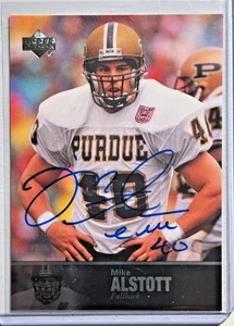 Mike Alstott AUTO Upper Deck College Legends 2011 Autograph UD Signature SP Bucs - Picture 1 of 2