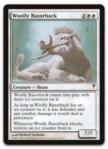 Woolly Razorback #25 (LP) Coldsnap CSP Magic MTG - Picture 1 of 1