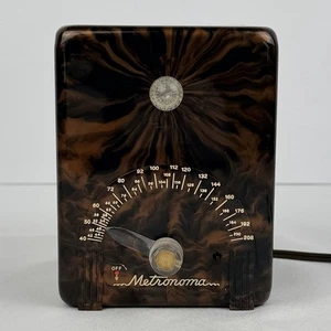 Cristalab Metronoma Modell MP100FA elektrisches Metronom funktionstüchtig braun Wirbelkoffer - Bild 1 von 5