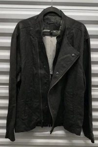 John Varvatos U.S.A. Men's Jacket Layered Double Zipper - Picture 1 of 16