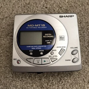 Sharp MD-MT 15 Portable Minidisc Recorder/Player For Parts or Repair (AS-IS) - Picture 1 of 10