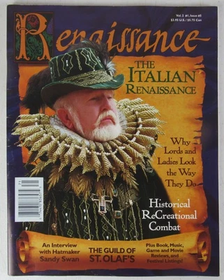 Renaissance Magazine Vol 2 #5 Larp SCA Sandy Swan Reformation MZ4 - Image 1 of 4