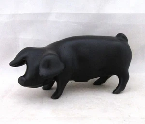 ROYAL DUX STANDING BLACK PIG, PINK TRIANGLE MARK, EXCELLENT CONDITION - Picture 1 of 10