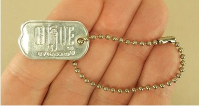 Винтажная экшн-фигурка 1964 Hasbro GI Joe жетон с цепочкой из бисера C7 - Изображение 1 из 4