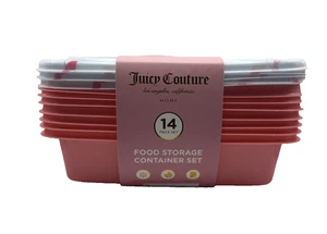 Juicy Couture Food Storage Container 14 Piece Set New - Picture 1 of 5