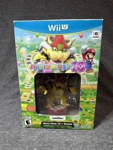 Mario Party 10 + Bowser Amiibo Nintendo Wii U CIB - Foto 1 di 15