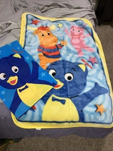 Backyardigans Manta de Peluche para Bebé 44"x30" Pablo Tyrone Única Nick JR Funda de Almohada - Imagen 1 de 7