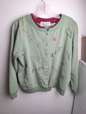 De Colección Extra Shenanigans Mujer’s Botón Cárdigan Sudadera Hojas Otoño Otoño S (E Foto 1 de 4