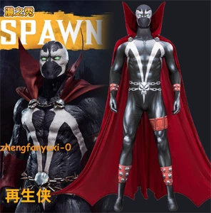 Mono de Superhéroe Spawn Body Capa Roja Disfraz Juegos con disfraces Halloween Hombres Conjunto - Imagen 1 de 18