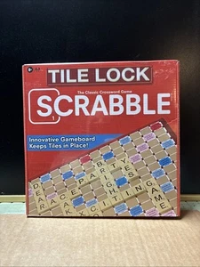 Scrabble Tile Lock Board Game Crossword Hasbro New SEALED - Picture 1 of 2