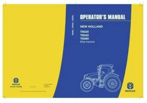 New Holland T6020 6040 6060 y Elite Tractores Operadores Manual Entregado Hoy - Imagen 1 de 4
