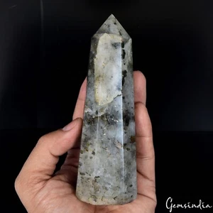 420 g seltener natürlicher 5,5 Zoll großer Rutilquarz Heilkraft Reiki Obelisk Turm - Bild 1 von 6