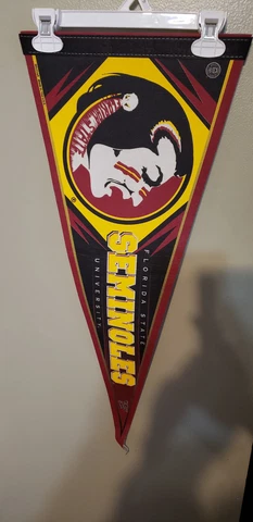 FLORIDA STATE SEMINOLES  12X30 RETRO NCAA VINTAGE FELT PENNANT 3/26/23 Cover