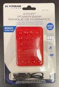 Xtreme Power 2 Port Power Bank Banque De Puissance 5000 mAh Portable Charger - Picture 1 of 5