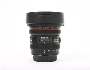 Canon EF 8-15mm f/4L Fisheye USM obiettivo zoom full frame con tappi e cappuccio - Foto 1 di 7