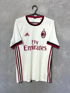 AC Milan Away football shirt 2017 - 2018 Jersey White Adidas Maglia Mens Size XS - Picture 1 of 9