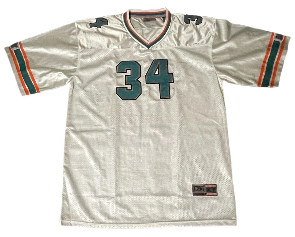 Miami Dolphins Colors Mesh Football JERSEY # 34 Size XL SCX Extreme Athletics - Image 1 of 4