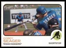 2022 Heritage High Number Base Image Variation #609 Corey Seager - Texas Rangers