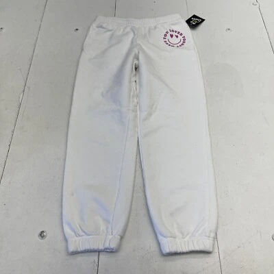 Pantalones deportivos Art Class blancos gráficos jóvenes niñas talla XL 14 defectos Foto 1 de 4
