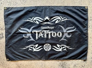 Captain Morgan Tattoo Black Flag 24” X 36” - Picture 1 of 5