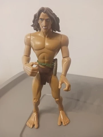 TARZAN 12” Disney Store Adventurers 1999 Action Figure doll And DEAD POOL 12 IN Cover