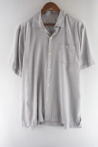 Tommy Bahama Größe Large blau lila kariertes Hemd mit Knopfleiste Kurzarm Herren - Bild 1 von 10