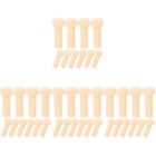 40 pcs Mini Axle Pegs Unfinished Wood Toy Axle Peg Diy Wood Pegs Wooden