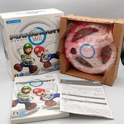 Mario Kart Wii w/ Handle 2008 Nintendo Wii Action Racing RVL-024 - Image 1 of 4