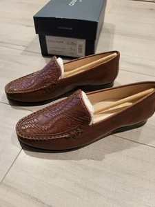 Cole Haan Pinch "Genevieve Weave" braune geflochtene Leder Halbschuhe Damen Gr. 5 B - Bild 1 von 6